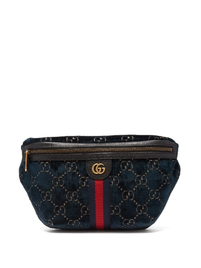 Gucci GG-Pattern Brown Velvet Belt Bag Release