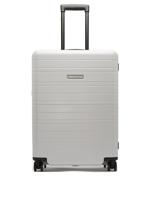 light grey suitcase
