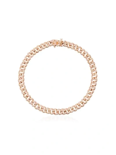 Shay 18kt Rose Gold Diamond-embellished 7.5 Inch Bracelet In Gold