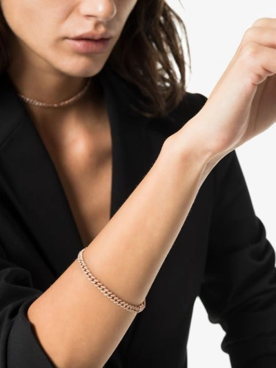 Shay 18kt Rose Gold Diamond-embellished 7.5 Inch Bracelet In Gold