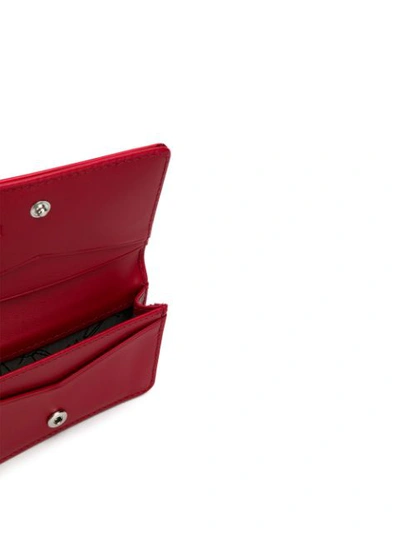 Shop Vivienne Westwood Logo Plaque Wallet In Red