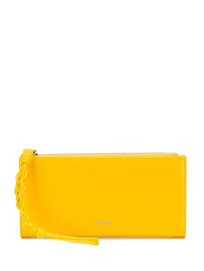 Shop Jil Sander Single Practical Wallet In Yellow