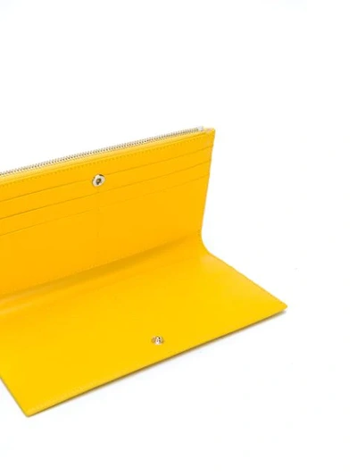Shop Jil Sander Single Practical Wallet In Yellow