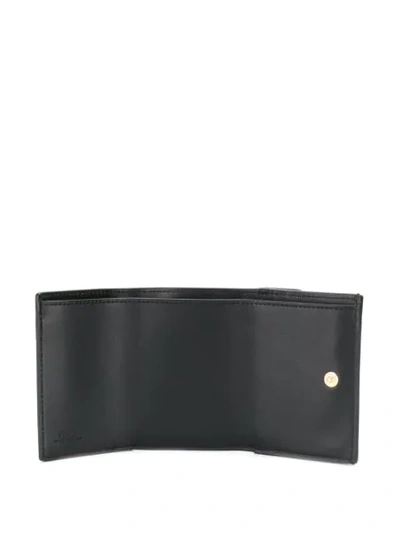 Shop Fendi Compact F Tri-fold Wallet In Black