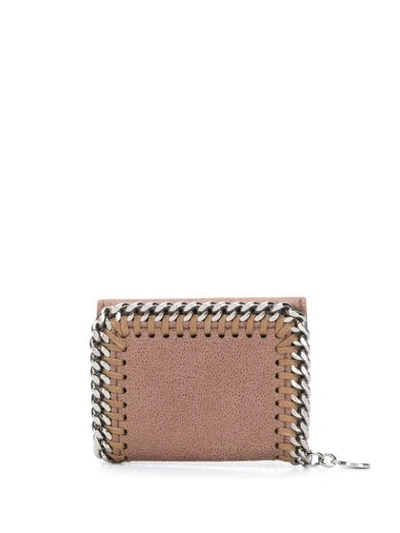 Shop Stella Mccartney Falabella Small Flap Wallet In Brown