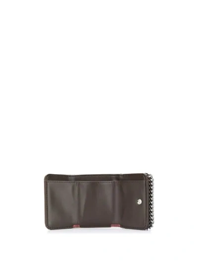 Shop Stella Mccartney Falabella Small Flap Wallet In Brown