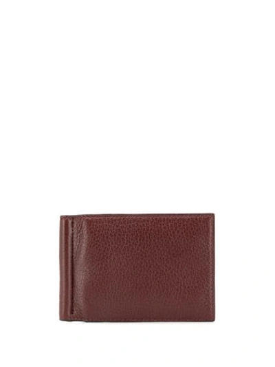 Shop Thom Browne Money Clip Wallet In Red