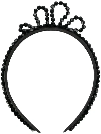 Shop Simone Rocha Wiggle Headband In Black