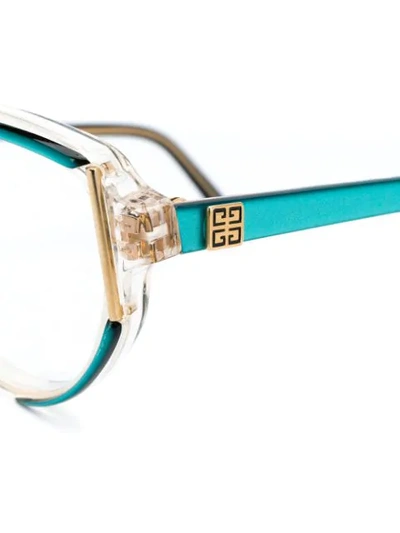 Pre-owned Givenchy 1990's Oval Prescription Glasses In Neutrals