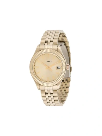 Shop Timex Waterbury Traditional 34mm Watch In Gold