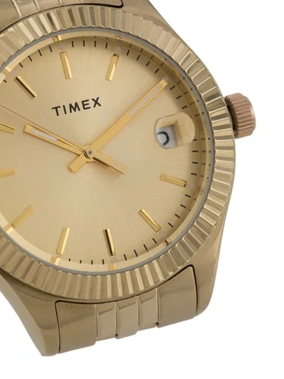Shop Timex Waterbury Traditional 34mm Watch In Gold