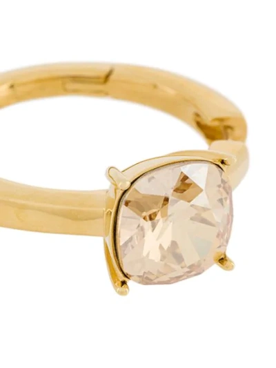 Shop Ambush Crystal Ring Hoop Earrings In Gold