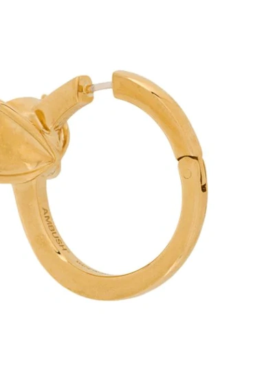 Shop Ambush Crystal Ring Hoop Earrings In Gold