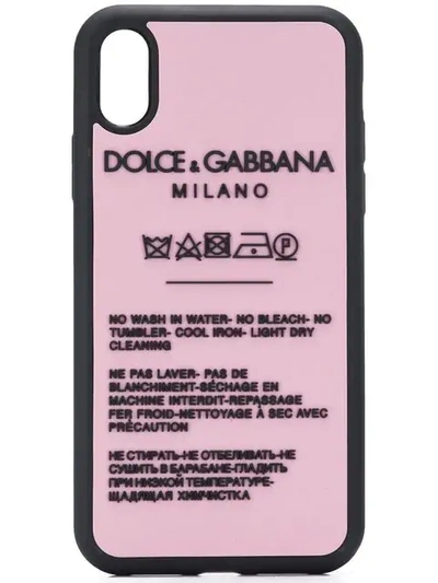 Shop Dolce & Gabbana Appliqué Iphone Xr Case In Pink