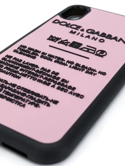 Shop Dolce & Gabbana Appliqué Iphone Xr Case In Pink