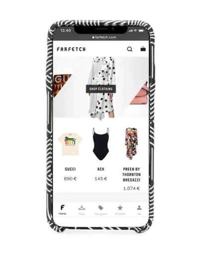 Shop Off-white Graphic Logo Print Iphone Xs Max Case In Black