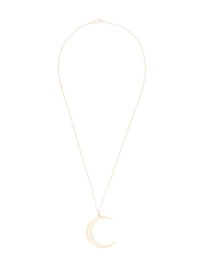 Shop Andrea Fohrman 18kt 'luna' Gelbgoldhalskette In Gold