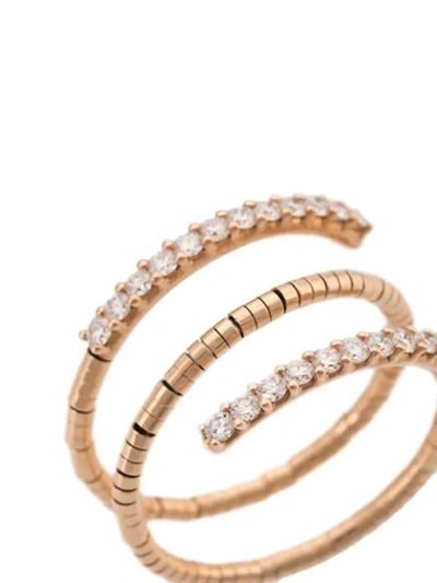 Shop Mattia Cielo 18kt Rose Gold Diamond Triple Ring