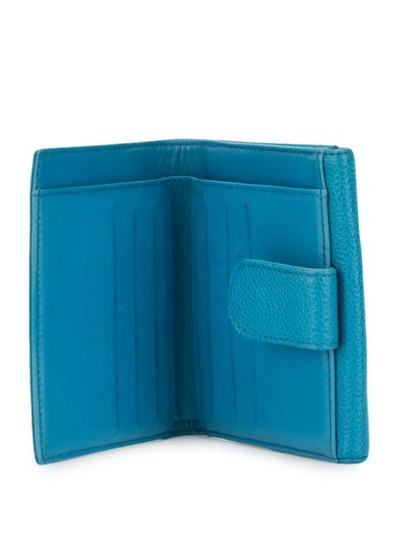 Pre-owned Chanel Cc Bifold Wallet In Blue