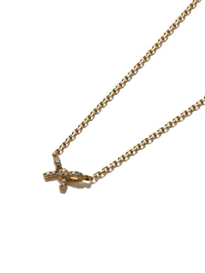 Shop As29 18kt Yellow Gold Mini Charm Bow Diamond Necklace