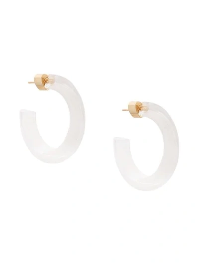 Shop Alison Lou Small Jelly Hoops In White