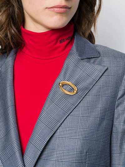 Pre-owned Dior 1980s Oval Brooch In Gold