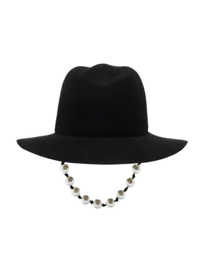 Shop Maison Michel Rico Hat In Black