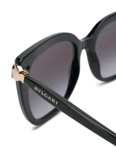 Shop Bulgari Ruby Serpenti Sunglasses In Black