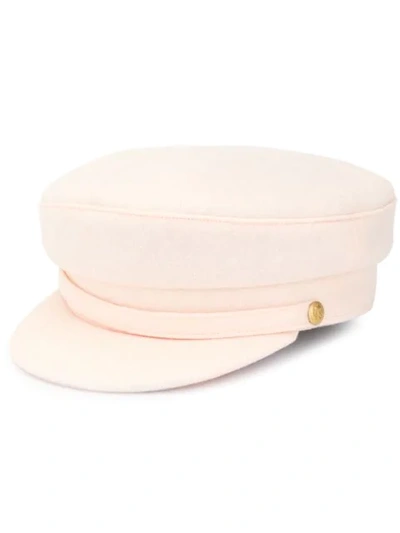 Shop Manokhi Greek Baker Boy Hat In Pink