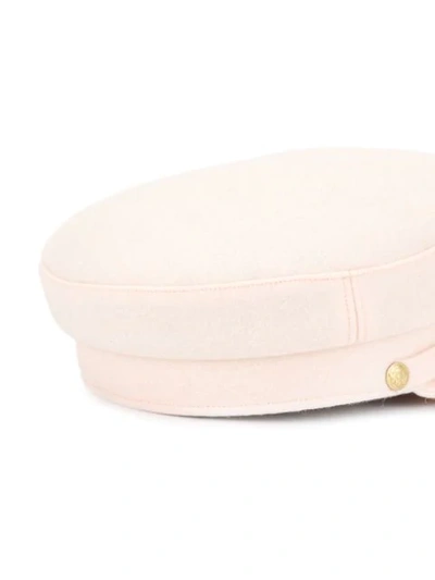 Shop Manokhi Greek Baker Boy Hat In Pink