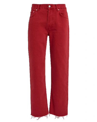 Shop Boyish Jeans The Tommy High-rise Jeans In Scarlet Empress
