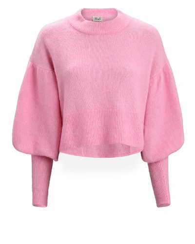 Shop Baum Und Pferdgarten Coline Puff Sleeve Sweater In Pink