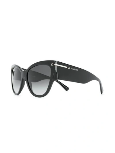 Shop Valentino Eyewear Cat-eye Sunglasses - Black