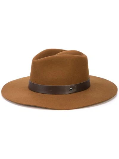 Shop Rag & Bone Kacy Fedora Hat In Tan