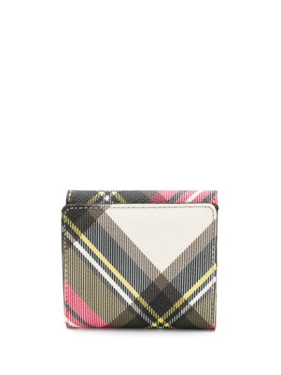 Shop Vivienne Westwood Tartan Print Wallet In Green