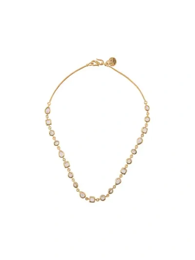 Shop Goossens Mini Cabochons Necklace In Gold
