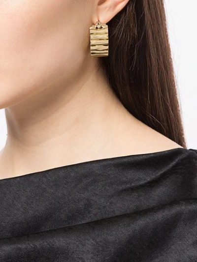 Shop Ellery Pawn Vessel Hoop Earrings In Gold