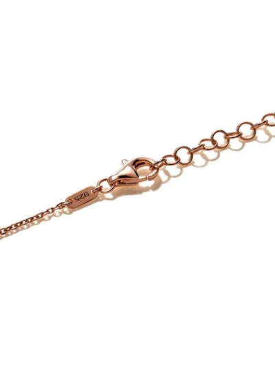 Shop As29 18kt Rose Gold Mini Charm Bow Diamond Necklace