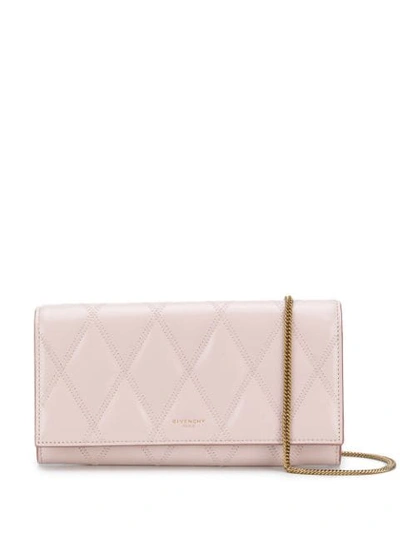 Shop Givenchy Gv3 Chain Wallet In Pink