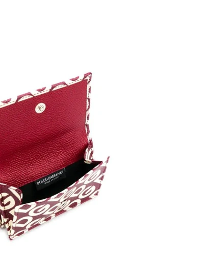 Shop Dolce & Gabbana Small Dauphine Dg Logo Wallet In Red