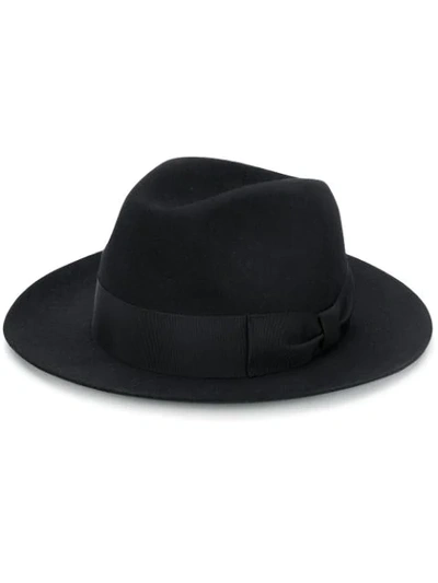 Shop Dolce & Gabbana Felt Fedora Hat In Black