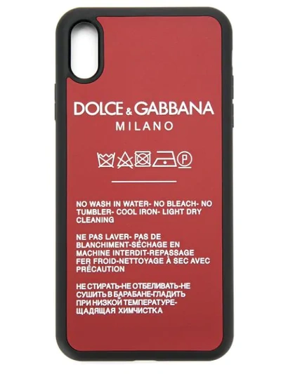 Shop Dolce & Gabbana Lettering Logo Iphone Case In Black