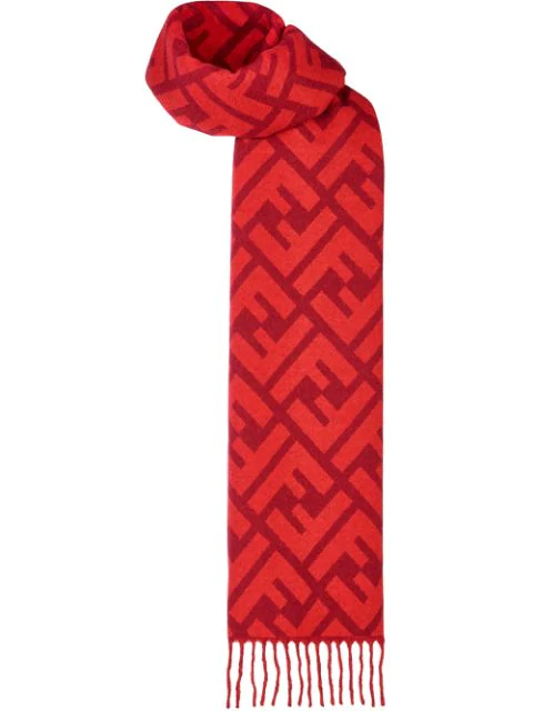 fendi scarf red