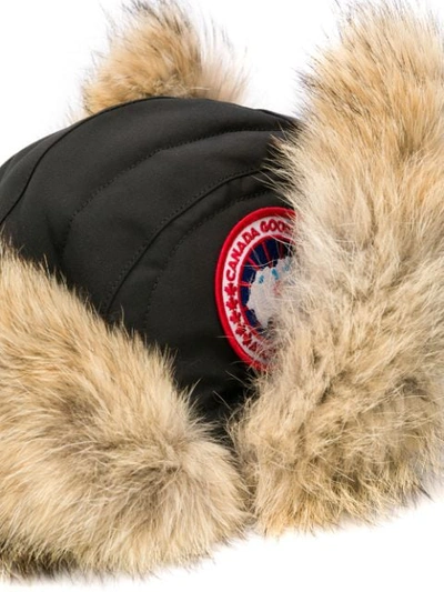 Shop Canada Goose Logo Patch Hat In Black