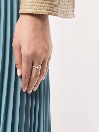 Shop Niomo Sinai Stone-embellished Ring In Silver