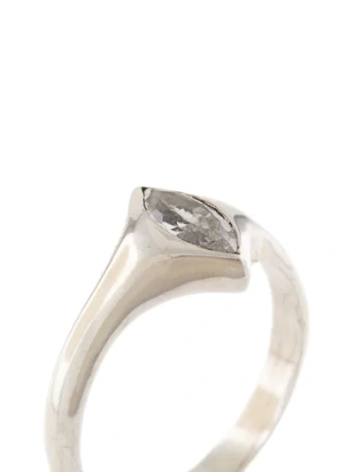 Shop Niomo Sinai Stone-embellished Ring In Silver