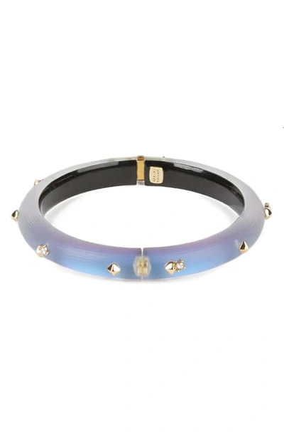 Shop Alexis Bittar Studded Hinge Bracelet In Iridescent Iris