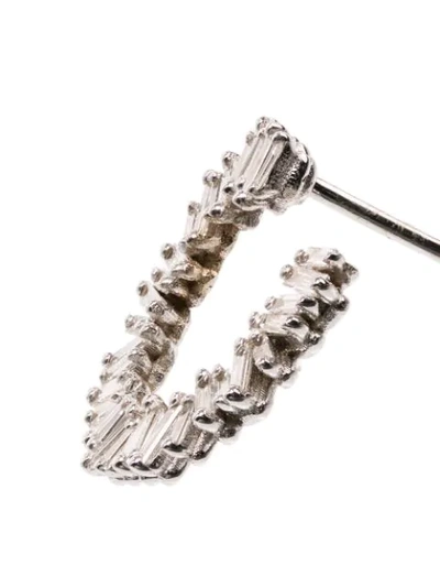 SUZANNE KALAN 迷你螺旋耳钉 - WHITE GOLD