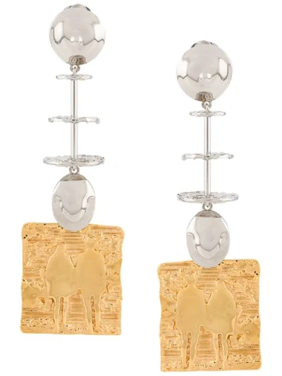 Shop Chloé Bonnie Earrings In Gold