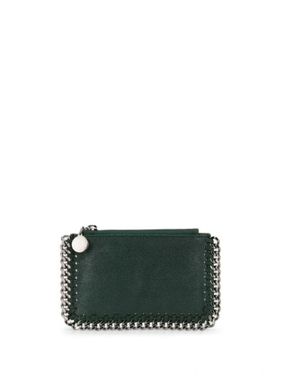 Shop Stella Mccartney Falabella Cardholder In Green